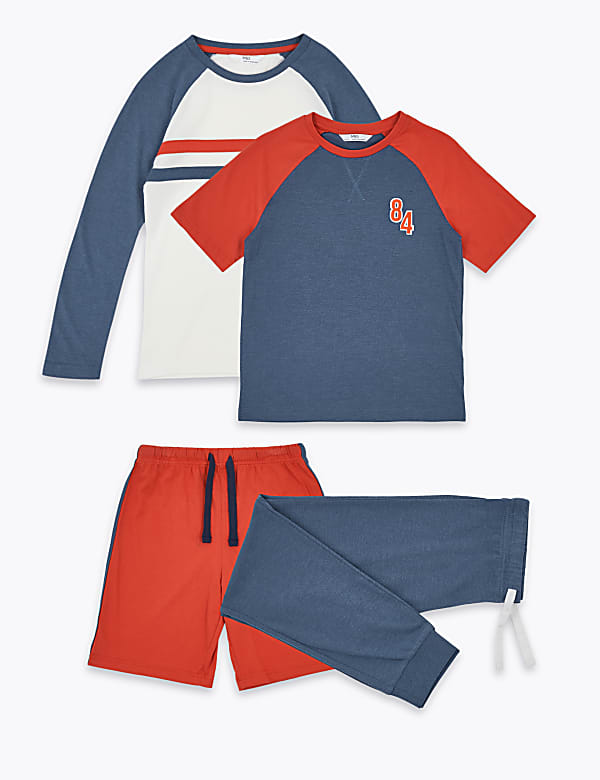 2 Pack Cotton Rich Pyjama Sets (6-16 Yrs)