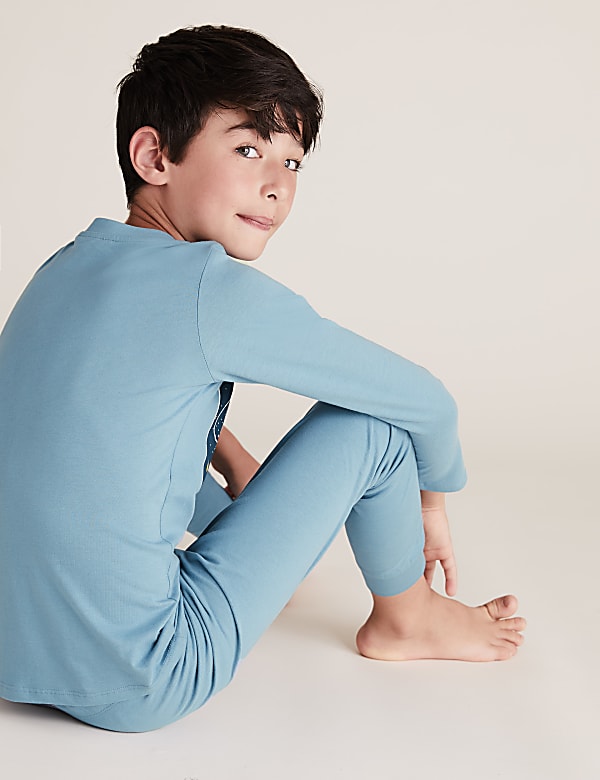 2pk Pure Cotton Space Print Pyjama Sets (6-16 Yrs)