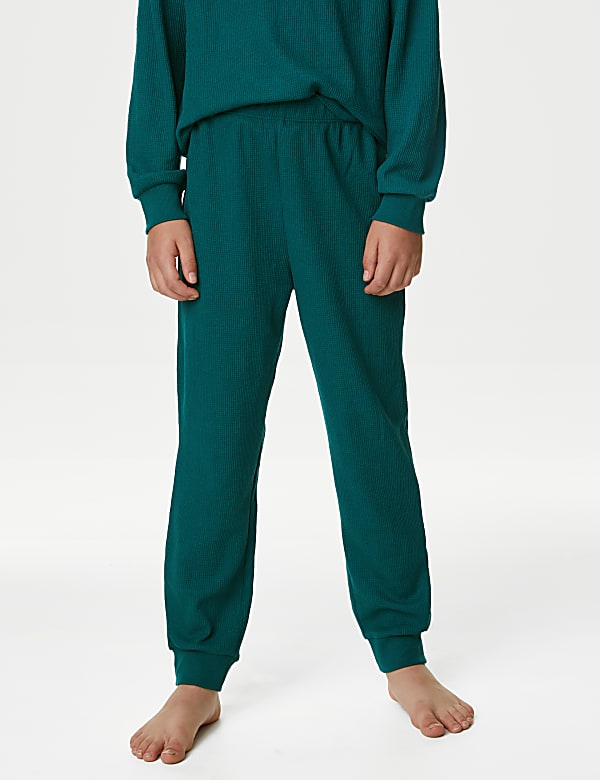 Cotton Blend Waffle Pyjamas (6-16 Yrs)