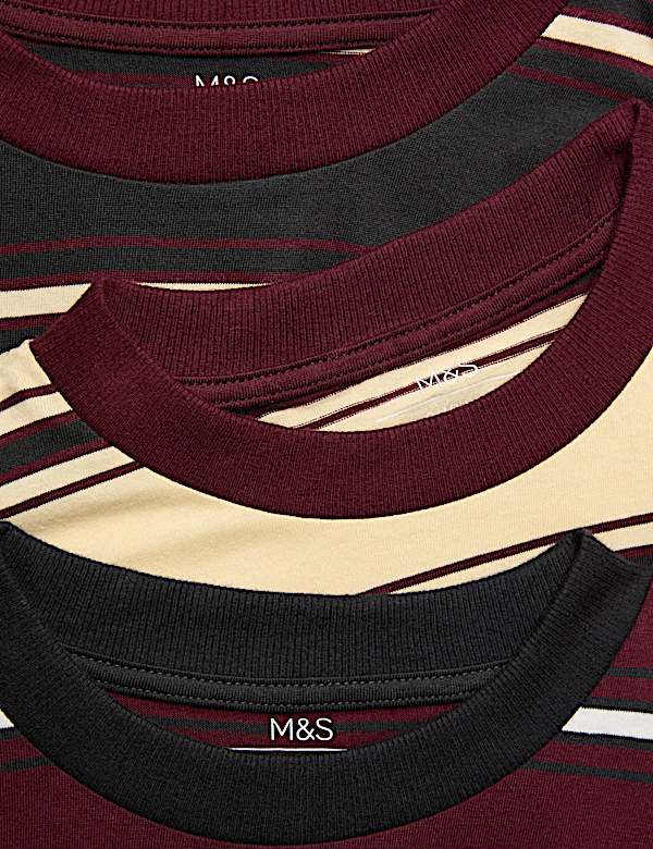 3 Pack Striped Short Pyjama Sets (6-16 Yrs)