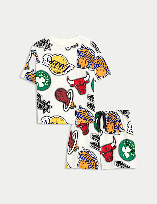 Pure Cotton NBA™ Short Pyjamas (3-16 Yrs) - FI