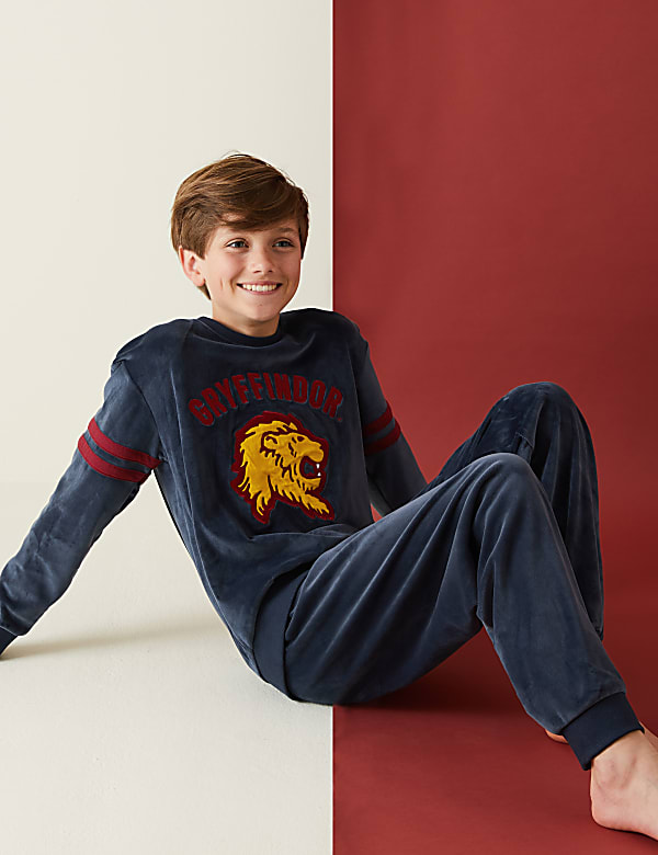 Buy Harry Potter Gryffindor Velour Pyjamas 2 16 Yrs at Marks Spencer