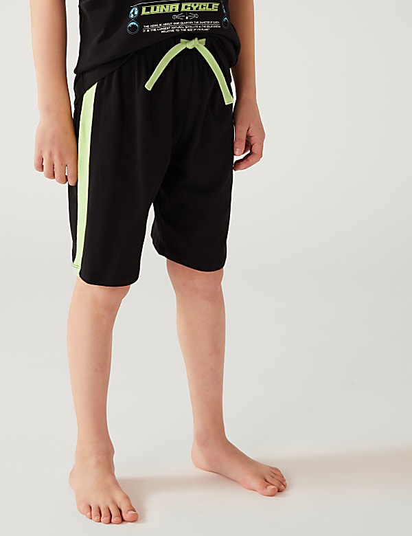 3pk Cotton Rich Space Short Pyjama Sets