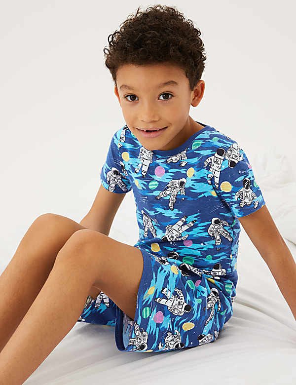 Cotton Rich Astronaut Short Pyjamas 7 13 Yrs