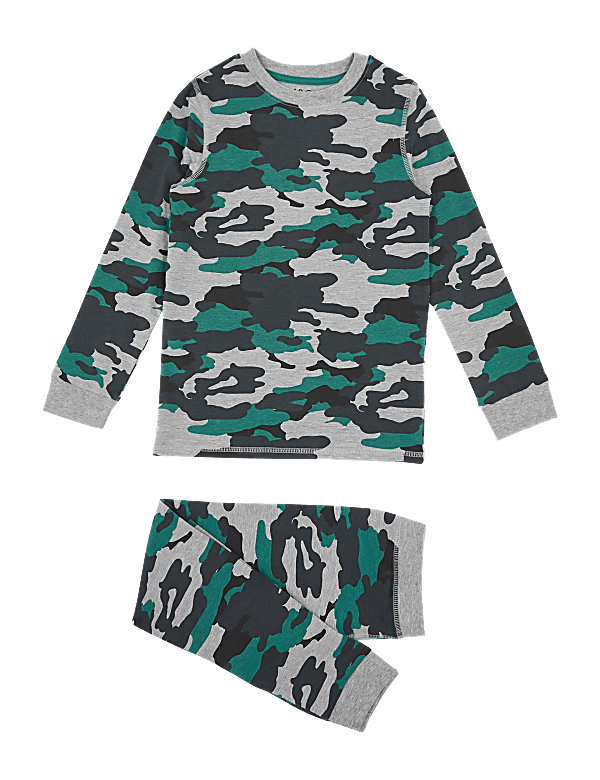 Cotton Rich Camouflage Pyjama Set (7-16 Yrs)