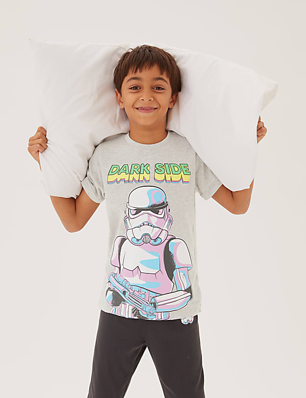 Cotton Mix Printed Round Neck Pyjama Set