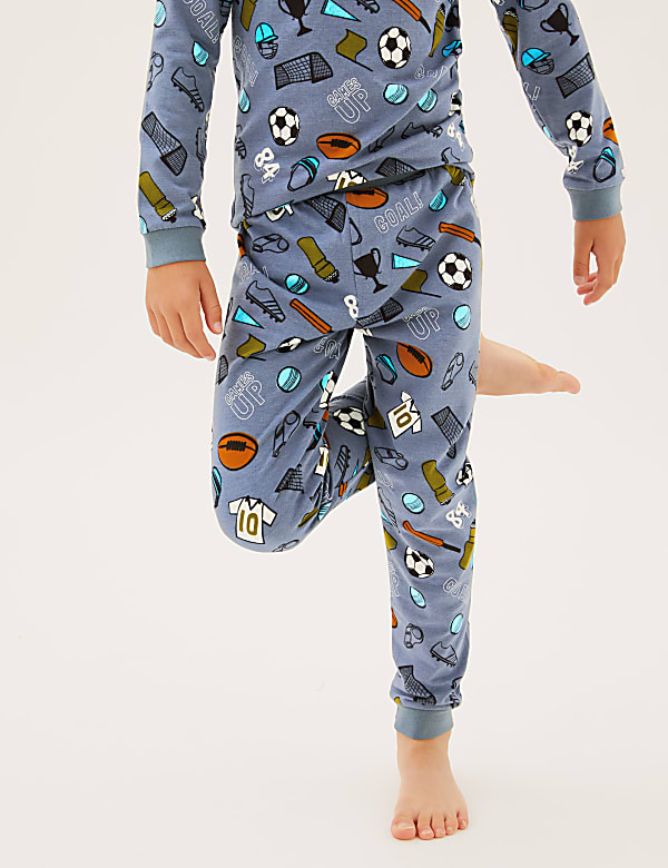 Cotton Rich Football Pyjamas (7-16 Yrs)