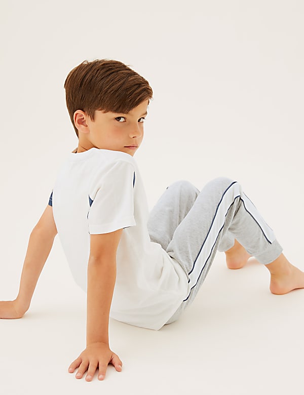 2pk Cotton Rich Slogan Pyjama Sets (6-16 Yrs)