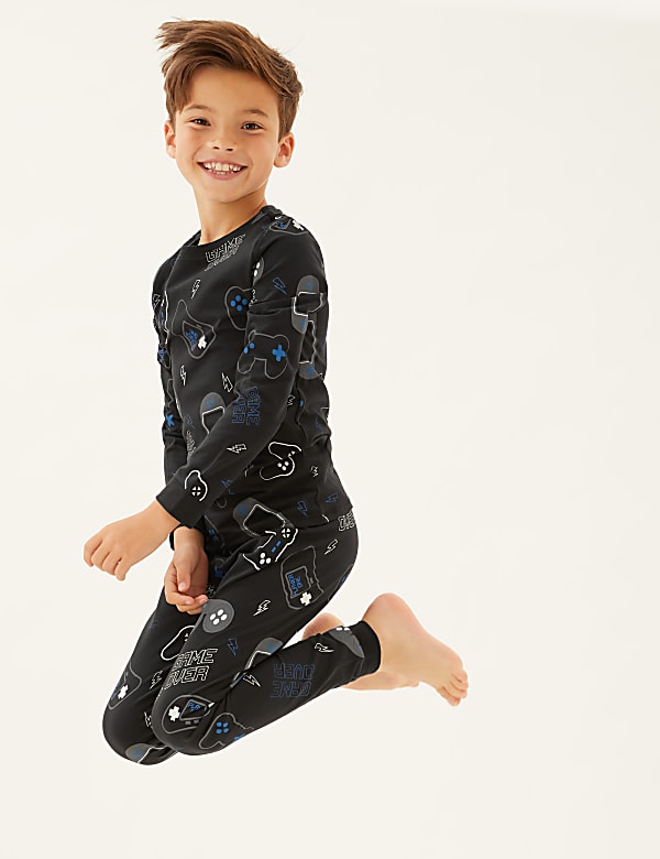 Cotton Rich Gaming Print Pyjamas (7-16 Yrs)