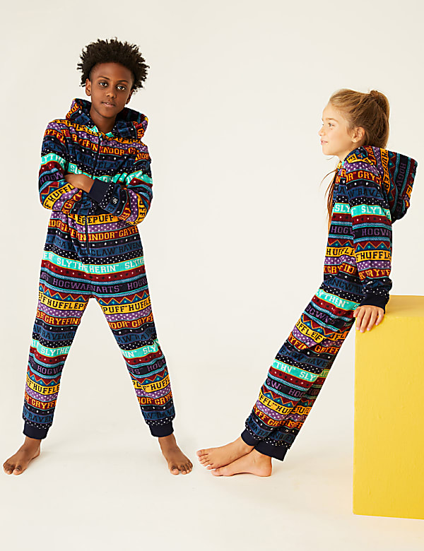 Harry Potter™ Fair Isle Fleece Onesie (6-16 Yrs)