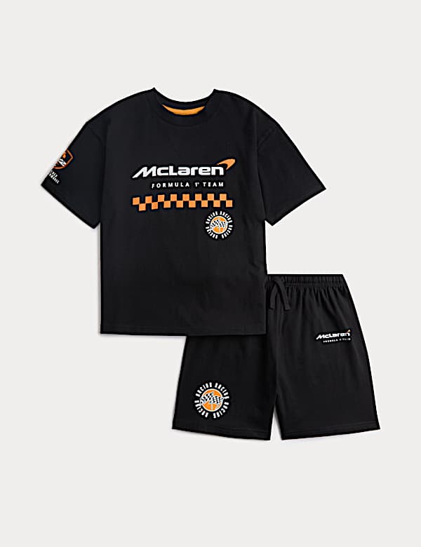 Pure Cotton McLaren&trade; Short Pyjamas (6-16 Yrs)