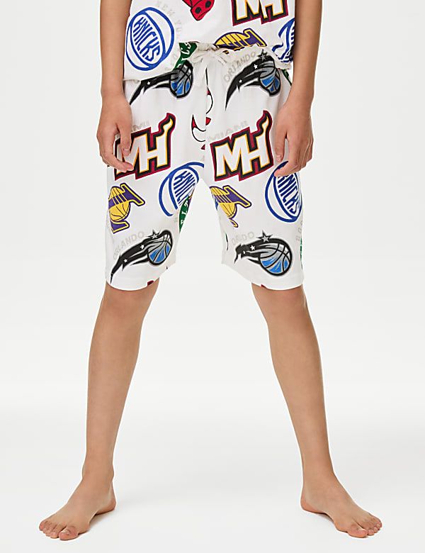 Puur katoenen NBA-pyjama met print (6-16 jaar) - BE