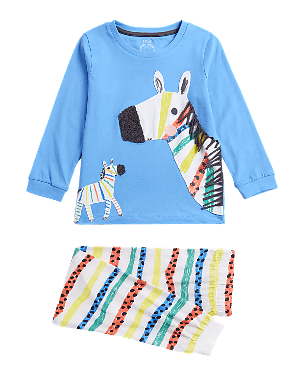 Pure Cotton Zebra Pyjamas (12 Mths - 7 Yrs)