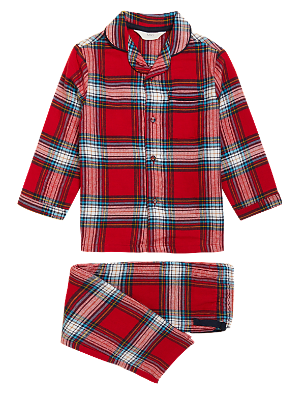 Kids Checked Family Christmas Pyjamas