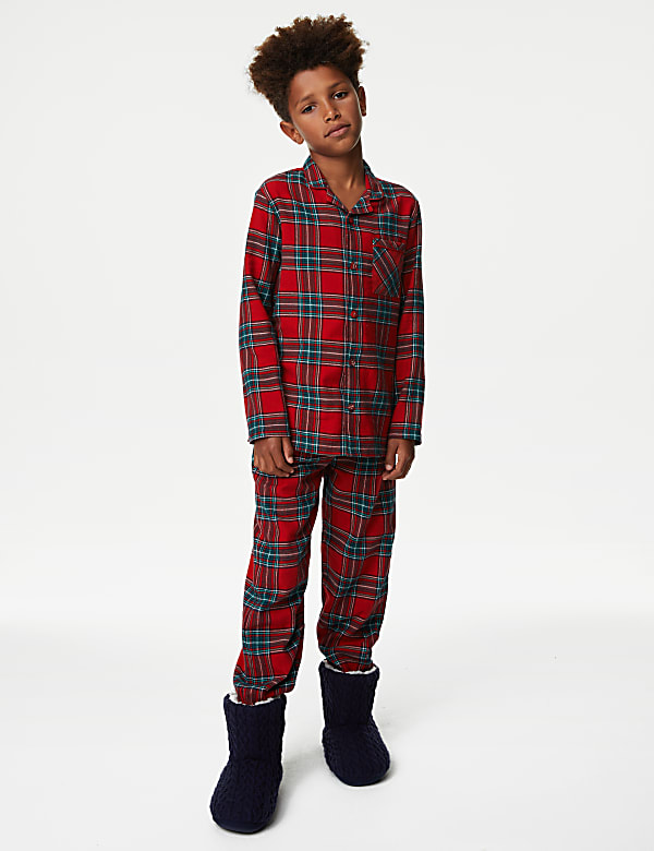 Geruite kerstpyjama voor kinderen (1-16 jaar) - BE