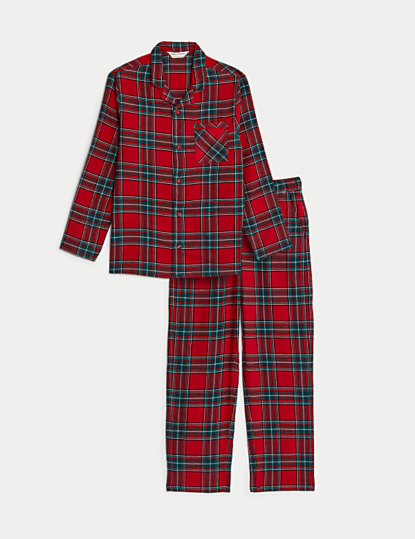 Kids' Checked Family Christmas Pyjamas Set (1-16 Yrs) - KG