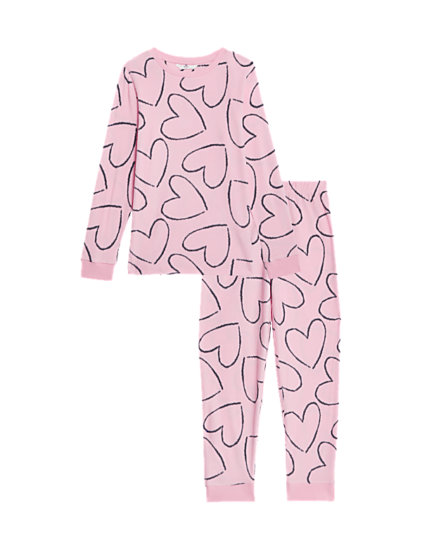 Fleece Heart Pyjamas (1-16 Yrs)
