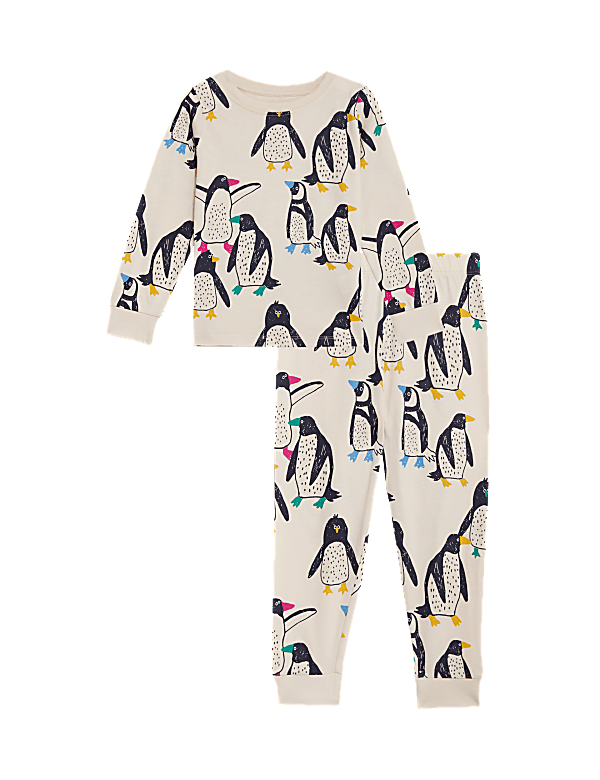 Pure Cotton Penguin Pyjamas (1-8 Yrs)
