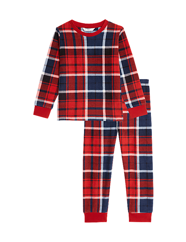 Fleece Checked Pyjamas (1-16 Yrs)