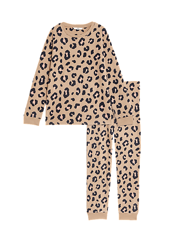 Fleece Leopard Pyjamas (1-18 Yrs)