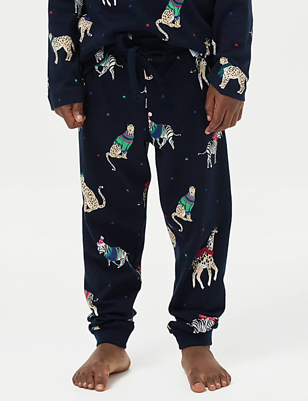 Kids' Animal Party Family Christmas Pyjama Set (1-16 Yrs)