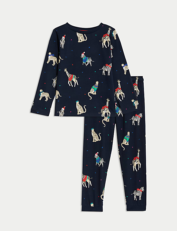 Kids' Animal Party Family Christmas Pyjama Set (1-16 Yrs) - BN