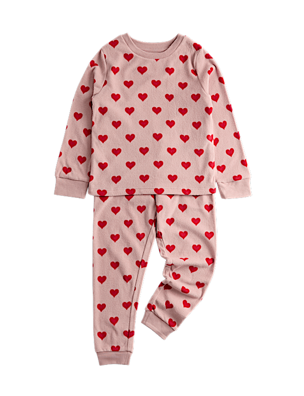 Kids' Heart Print Pyjamas (1-16 Yrs)