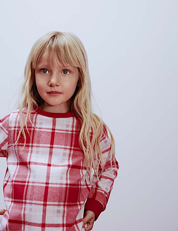 Fleece Checked Pyjamas (0-16 Yrs) - PL