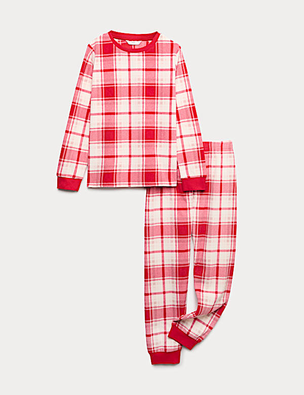 Fleece Checked Pyjamas (1-16 Yrs) - BG