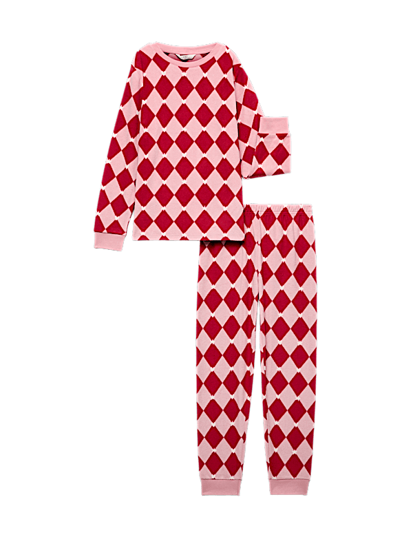 Harlequin Fleece Pyjama Set
