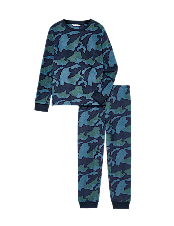 Kids' Camouflage Fleece Pyjamas (1-16 Yrs)