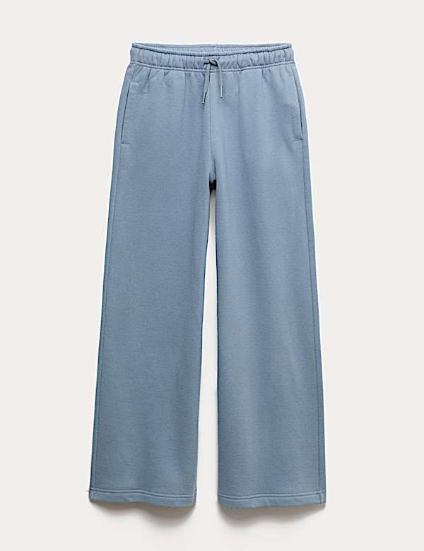 Wide Leg Cotton Rich Joggers (6-16 Yrs) - SE