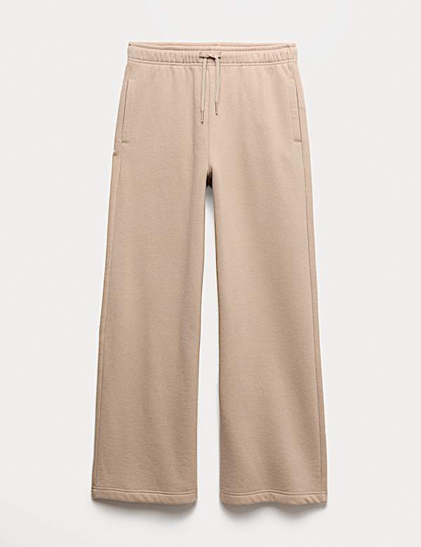 Wide Leg Cotton Rich Joggers (6-16 Yrs) - LU
