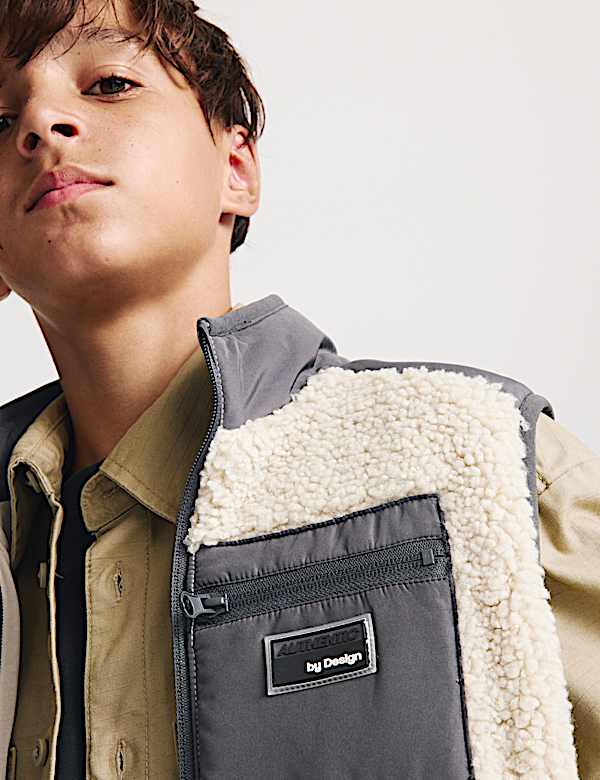 Gilet aus Teddy-Fleece (6&ndash;16 J.) - AT