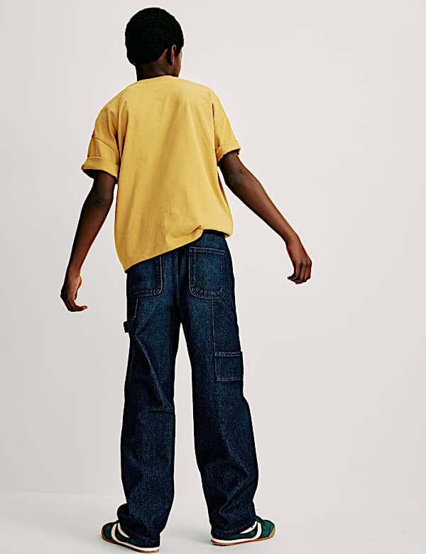 Relaxed Pure Cotton Carpenter Jeans (6-16 Yrs) - VN