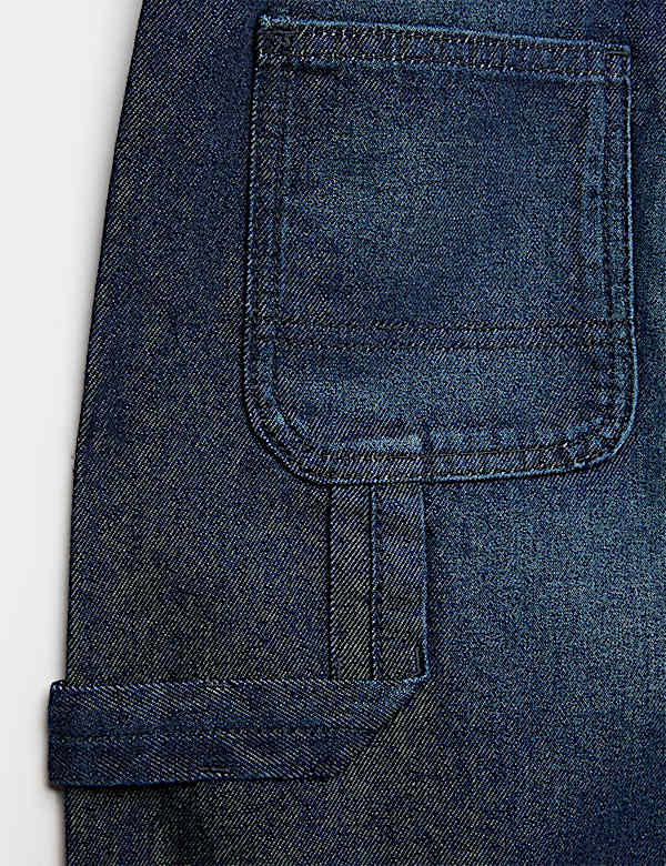 Relaxed Pure Cotton Carpenter Jeans (6-16 Yrs) - VN