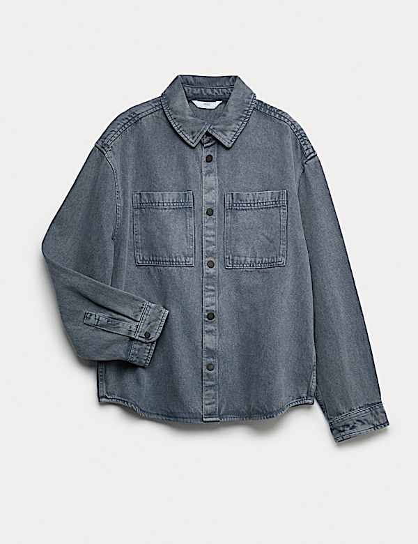Pure Cotton Denim Shirt (6-16 Yrs) - PT