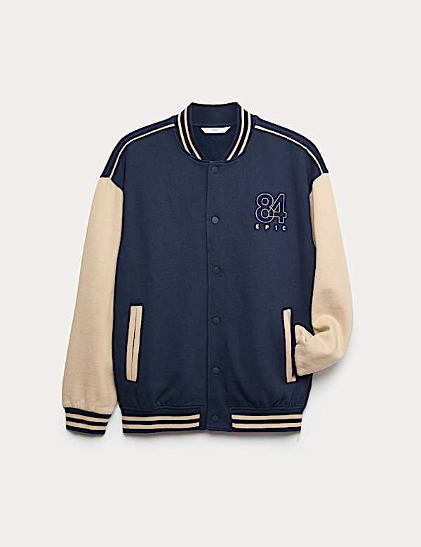 Bomberjacke mit hohem Baumwollanteil (6–16 J.) - AT