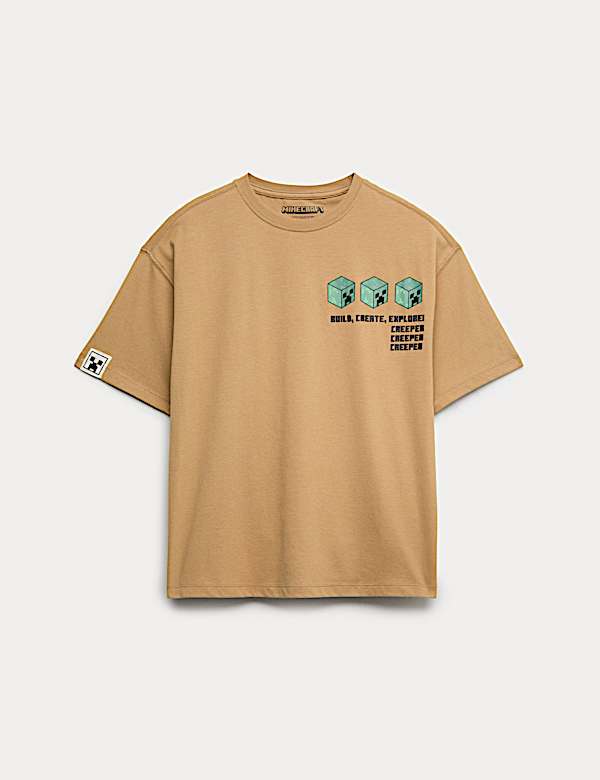 Camiseta 100% algodón de Minecraft™ (6-16 años) - ES