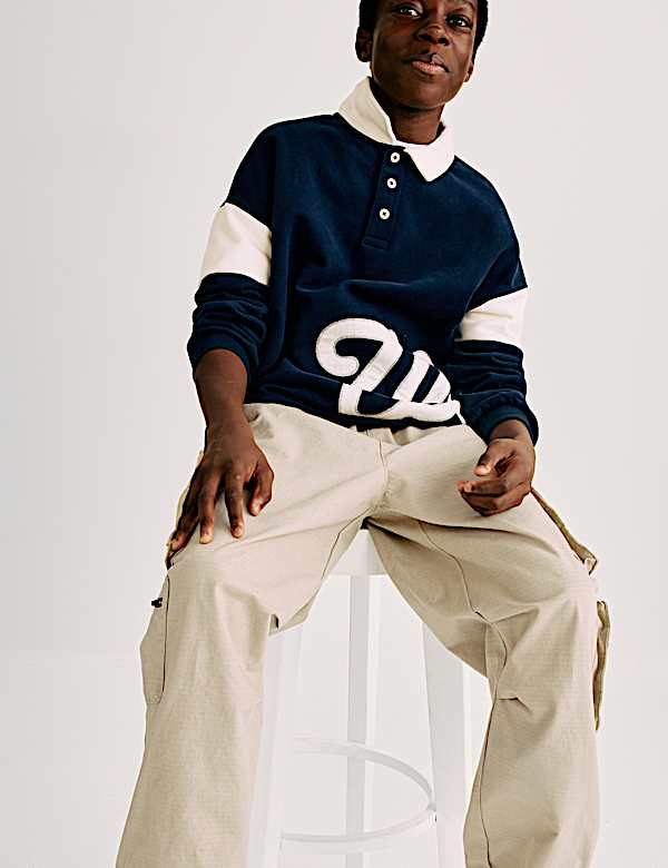 Pure Cotton Ripstop Cargo Trousers (6-16 Yrs) - IS