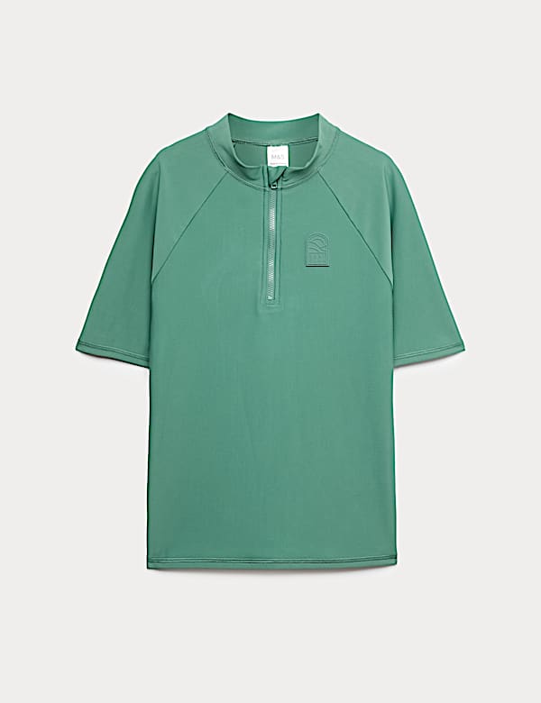 T-shirt imprimé géométrique vert femme | Morgan