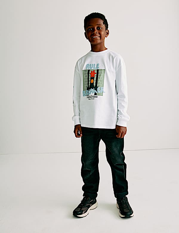 Pure Cotton Wallace And Gromit&trade; Graphic Top (6-16 Yrs) - RS