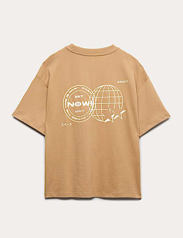Pure Cotton Graphic T-Shirt (6-16 Yrs)