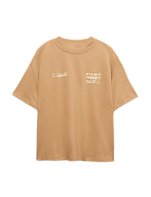 Pure Cotton Graphic T-Shirt (6-16 Yrs)