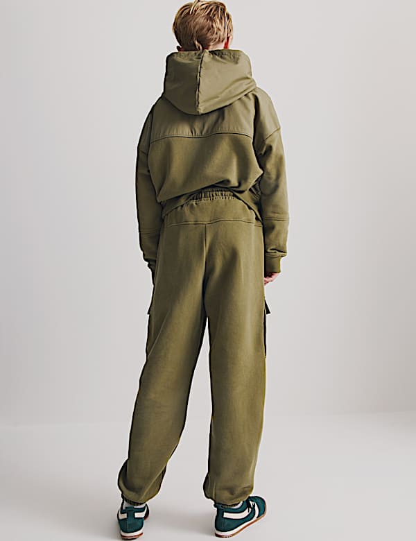 Cotton Rich Ripstop Cargo Joggers (6-16 Yrs) - CH