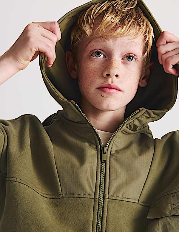 Hoodie Beritsleting Bahan Katun (6-16%) - ID