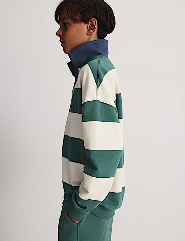 Pure Cotton Rugby Top & Shorts Set (6-16 Yrs) - PT