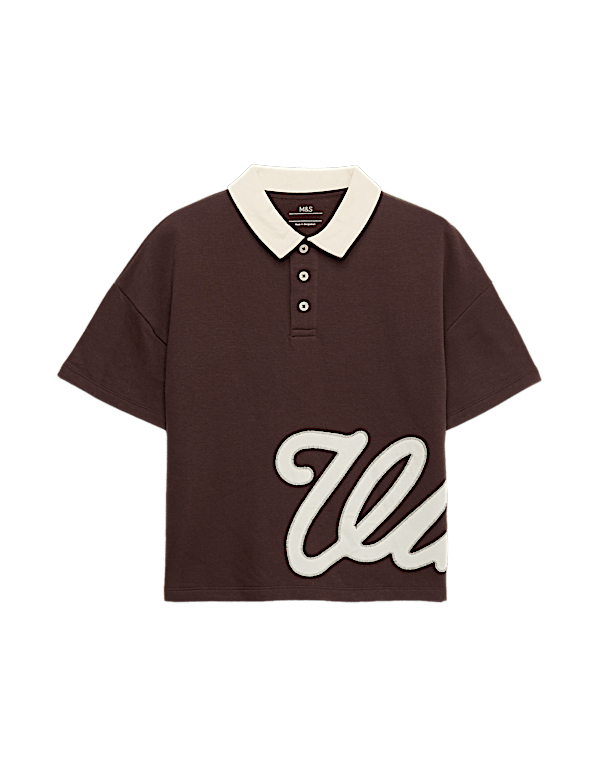 Cotton Rich Short Sleeve Polo Top (6-16 Yrs)