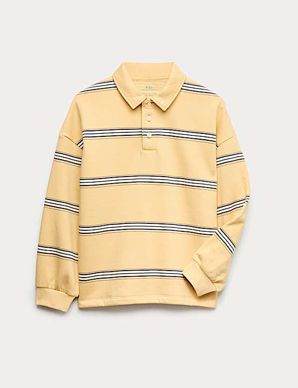 Cotton Rich Striped Rugby Sweatshirt (6-16 Yrs) - IL