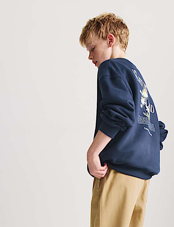 Cotton Rich Graphic Sweatshirt (6-16 Years) - EE